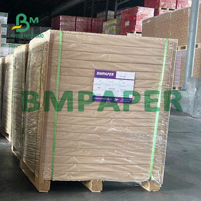 Rollo de papel rojizo de embalaje de Kraft de la Virgen para las cajas de embalaje de encargo