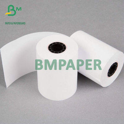 Alto rollo de papel termal blanco 48g 55g de la caja registradora para la máquina de la posición