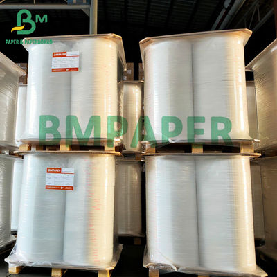 la Virgen de papel termal blanca del rollo 48gsm reduce el material a pulpa para la máquina de la posición del recibo