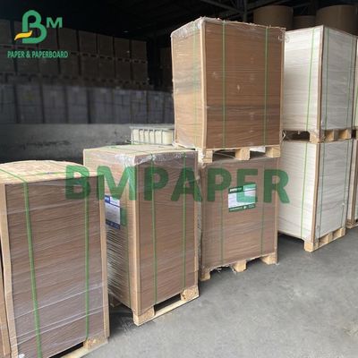 El PE cubrió el papel de tablero de Brown Kraft para el tablero del envase de comida 300g + 15g PE