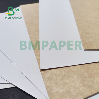 el blanco del uniforme 325gsm cubrió el papel trasero de Kraft para el pan que embalaba 70 el x 100cm