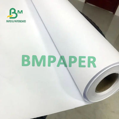 Papel de trazador blanco del rollo cad de la garantía 20LB con 24&quot; 30&quot; 36&quot; × 50 Yds