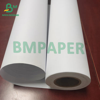 24&quot; X 150' color blanco brillante sin recubrimiento del papel de trazador de 20lb cad para la ingeniería