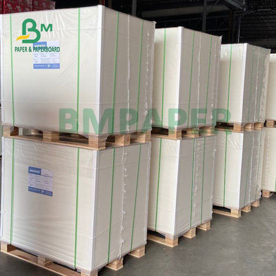 tablero de papel del rollo del congelador blanco 270gsm para el acondicionamiento de los alimentos frescos altos 30 x 22,5&quot; a granel