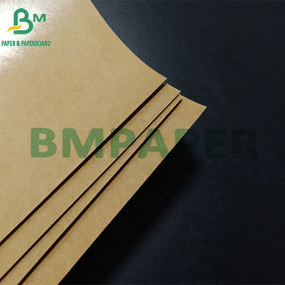 categoría alimenticia de capa lateral de 140g + de 15g uno PE Brown Kraft Papel para el envasado de alimentos