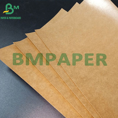 categoría alimenticia de capa lateral de 140g + de 15g uno PE Brown Kraft Papel para el envasado de alimentos
