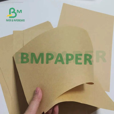 papel sin blanquear extensible Rolls de 70gsm Kraft para el bolso 1020m m 510m m del cemento