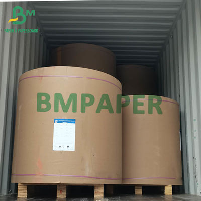 papel sin blanquear extensible Rolls de 70gsm Kraft para el bolso 1020m m 510m m del cemento
