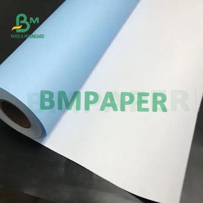 el solo lado/el doble de 80gsm 20lb echa a un lado impresión azul de Digitaces del rollo del papel de trazador