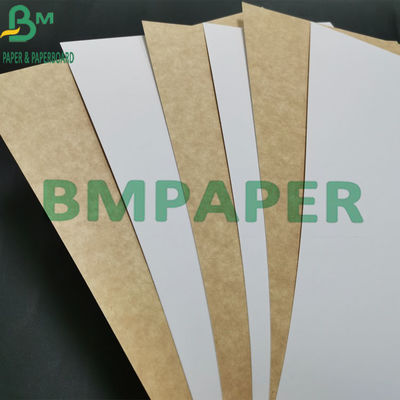 Blanco de papel de Kraft de la categoría alimenticia de la pulpa 325gsm de la Virgen cubierto con Brown detrás