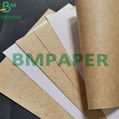 Blanco de papel de Kraft de la categoría alimenticia de la pulpa 325gsm de la Virgen cubierto con Brown detrás