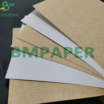 Blanco de papel de Kraft de la categoría alimenticia de la pulpa 325gsm de la Virgen cubierto con Brown detrás