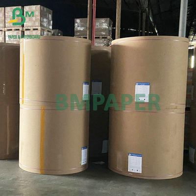 Papel semi extensible Brown de la fuente 70gsm 75gsm Kraft del BM para el cemento que embala