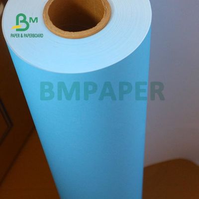 papel azul de 80gsm Digital para el dibujo de ingeniería 20&quot; 24&quot; X 50yards base de 2 pulgadas