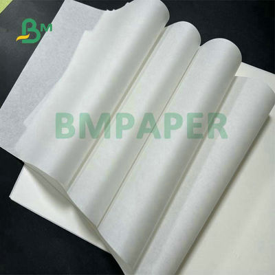 el color blanco de 30gsm 35gsm 40gsm cubrió el rollo de papel impermeable a la grasa para el embalaje de las hamburguesas