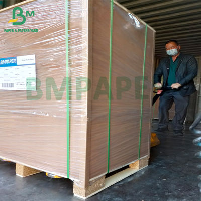 Cemente el color marrón del papel de Kraft del saco extensible del papel 50kg del bolso del producto químico