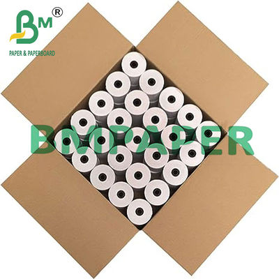 recibo termal Rolls de papel del negro de la impresión de 55gsm 48gsm para la caja registradora