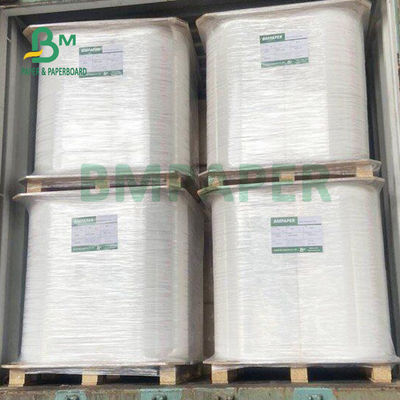 blanco Kraft Straw Wrapping Paper Roll de 24gsm 28gsm 25m m 26.5m m abonablees