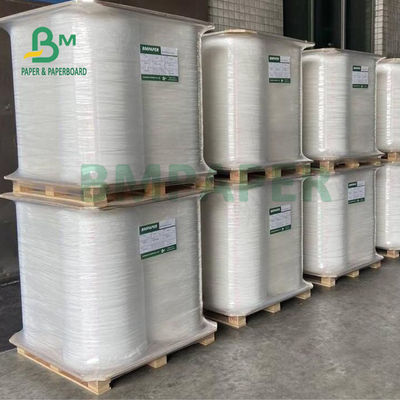 blanco Kraft Straw Wrapping Paper Roll de 24gsm 28gsm 25m m 26.5m m abonablees