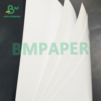 El doble blanco echó a un lado papel revestido para la impresión del anuncio y el folleto del producto