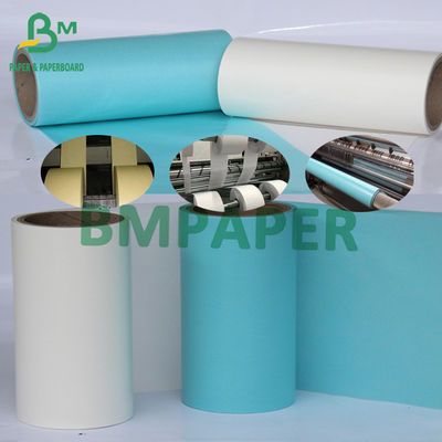 Papel de papel cristal a hacer trazador de líneas del papel de la etiqueta engomada resistencia da alta temperatura 58g-120g azul amarillo blanco
