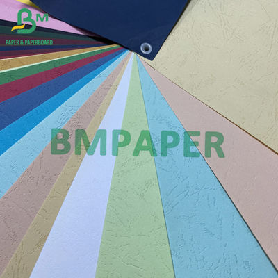Papel texturizado 110gm 150gm 230gm Imprimible de cubierta de colores Papel de cubierta virgen Hojas de pasta