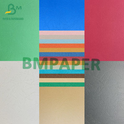 Papel de cubierta de encuadre de 110 gramos Dos lados Tectura de cuero A1 A2 A3 A4 A5 Color en relieve