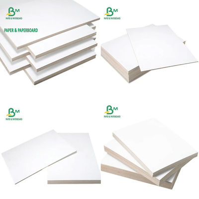 1mm 1.5mm 2.0mm Tablero revestido de arcilla Dos lados de cartón blanco Gris Medio 31 ′′ X 43 ′′ 787 mm X 1092 mm
