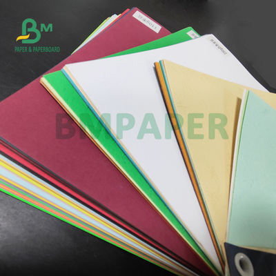 Cubierta de papel texturizado multicolor de 110 gm 150 gm para encuadernación de libros 72 x 102 cm