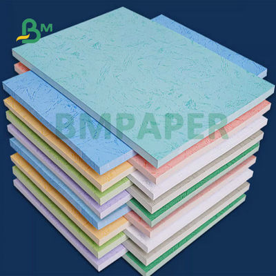 Verde Azul Rojo 230gm 260gm Cuero Texturizado Papel En Relieve Para Portadas de Libros 31x43 pulgadas