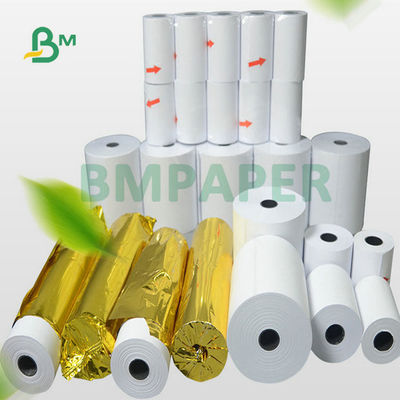 48 gr 50 gr 80X80MT 50X50MT cajero automático POS caja registradora térmica papel rollo