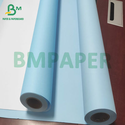 Papel de diseño digital de 80 g de una sola cara y doble cara Papel de ingeniería azul 620 * 150m