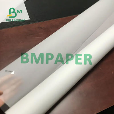 Papel de rastreo de 60 gramos Papel de trazado translúcido en rollos de 880 mm x 50 m 100 m 150 m Envasado en cartón