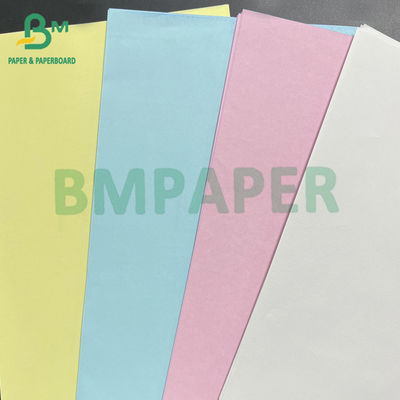 Papel de transferencia de copias sin carbono de 60 gm NCR Blanco Amarillo Rosa Azul