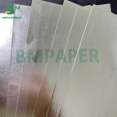 Papel metalizado de aluminio dorado y plata