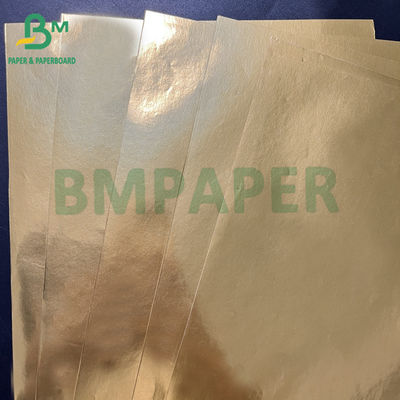 Papel metalizado de aluminio dorado y plata