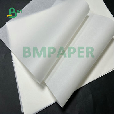 30gm 50gm Blanqueado 100% de grado alimenticio Papel a prueba de grasa para Hamburgo Envuelto 11 x 17 pulgadas