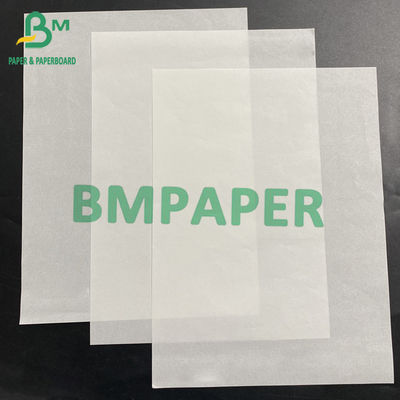 50 g de papel resistente a la grasa de grado alimenticio Impresible embalaje de embalaje de hamburguesas blanco para sándwiches
