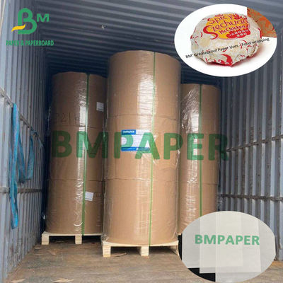30g-80g Rollo de papel blanco resistente a la grasa de alta calidad de embalaje de alimentos Master Roll Tamaño personalizado