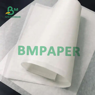 Papel Kraft blanco de un lado brillante de grado alimenticio Mg Papel de embalaje Kraft 30g 35g 40g 45g 50g
