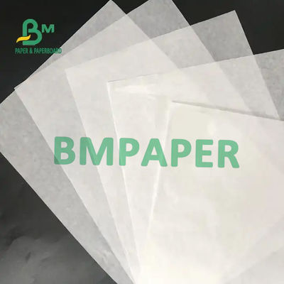 Papel Kraft blanco de un lado brillante de grado alimenticio Mg Papel de embalaje Kraft 30g 35g 40g 45g 50g