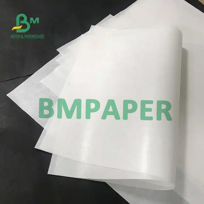 Papel Kraft blanco de un lado brillante de grado alimenticio Mg Papel de embalaje Kraft 30g 35g 40g 45g 50g
