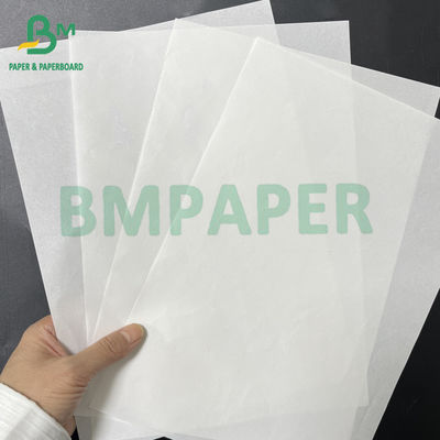 Papel blanco de envoltura de alimentos de 33 gramos y 38 gramos, a prueba de aceite y grasa.