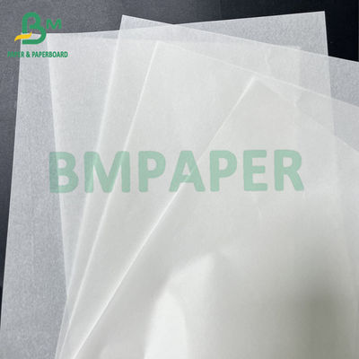 Excelente capacidad de procesamiento 60 gramos de papel blanco a prueba de grasa para el embalaje de bocadillos de alimentos