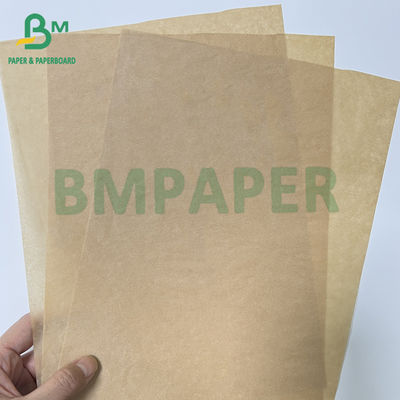 40 gm 60 gm Papel de embalaje de caramelos a prueba de aceite marrón sin blanquear