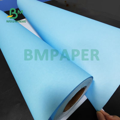 80 gr Papel azul en rollo de fondo blanco para CAD Diseño de ingeniería 880 mm X 150m 3'' núcleo