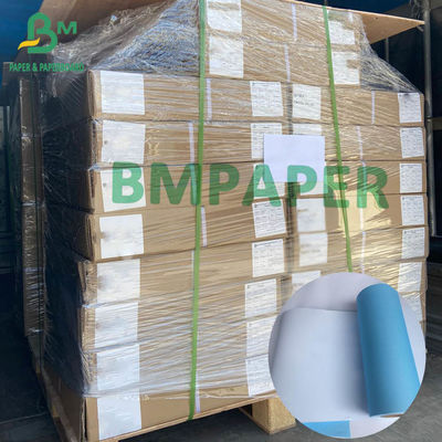 A0 A1 80gms Papel de impresión azul Blanco de espalda 50 metros Rollo de 2 pulgadas Núcleos, 5 piezas de un cartón