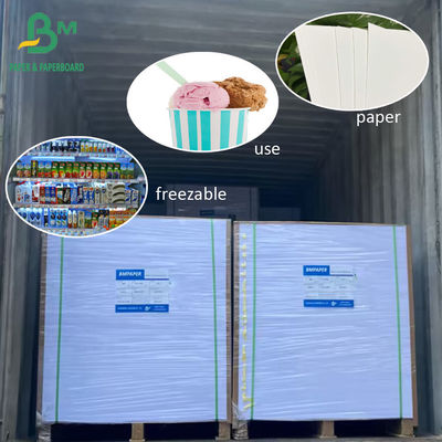 275g 300g de cartón laminado Papel congelado para bebidas frías helados Taza de taza de comida