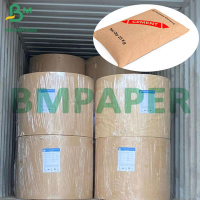 30 lb 40 lb Resistencia a las ráfagas fuerte Papel Kraft natural marrón para bolsas de cemento