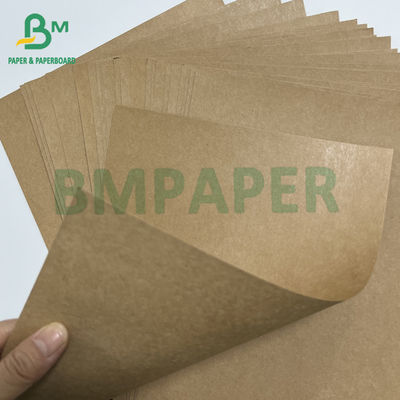 Embalaje de comida rápida Kraft marrón 270 gm Papel recubierto de PE a prueba de grasa